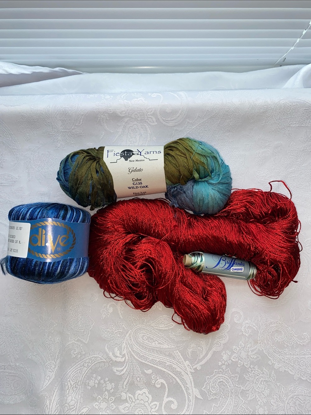 Lot of yarn- Ringelspitz, Dive’, Fiesta Yarns